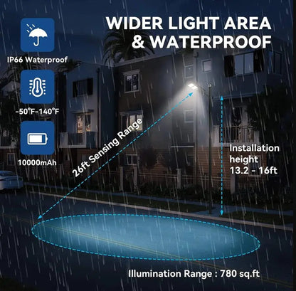 4 PACK 60W solar street light 6000 lumens Langy Solar Lights