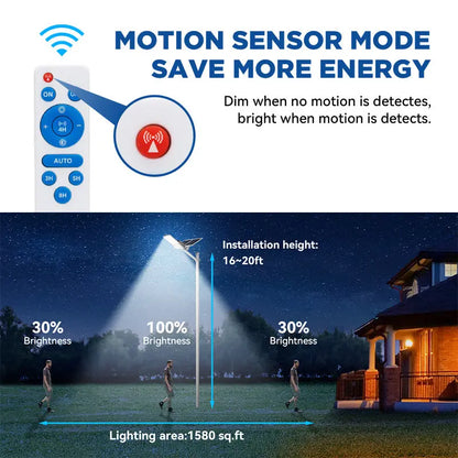 1200W 1500W Solar Parking Lot Light -40000lumens Langy Solar Lights