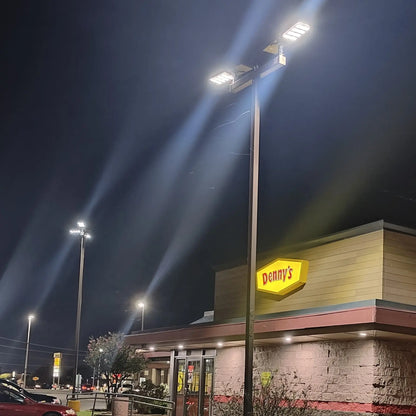 Commercial Solar Power LED Parking Lot Light - 2 Years Warranty Langy Solar Lights