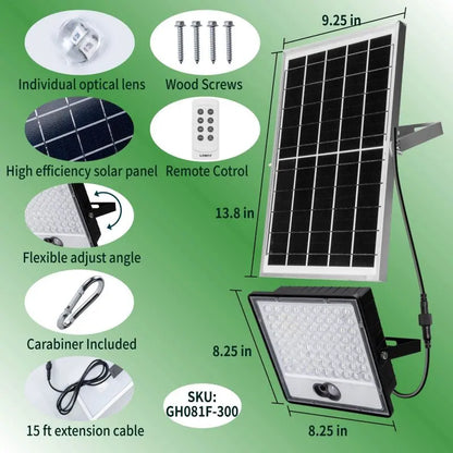 Solar Green Floodlight for Night Hunting - 10,000 Lumens Langy Solar Lights