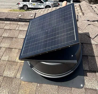 42W 12" Solar Attic Fan with Smart Power Adapter+Remote Langy Solar Lights