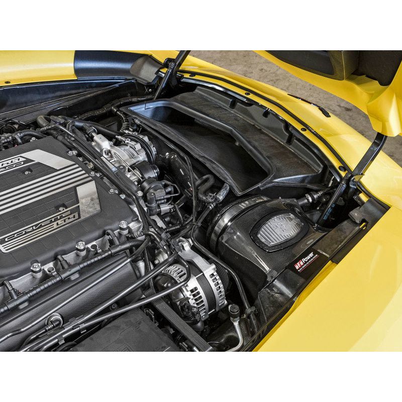 aFe Momentum Carbon Fiber Cold Air Intake System PDS/P5R 15-16 Chevrolet Corvette Z06 V8-6.2L NP Motorsports