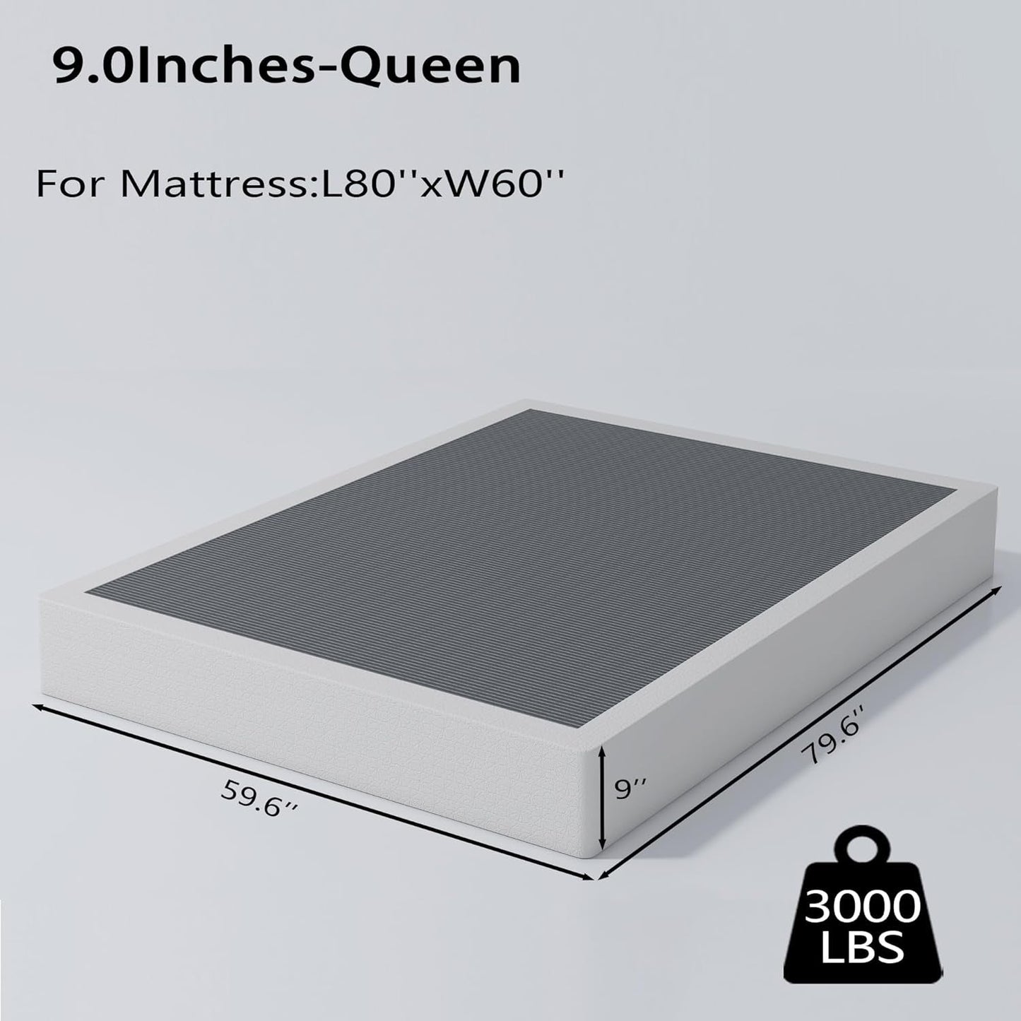 Queen Heavy Duty Metal Box Spring Mattress Foundation