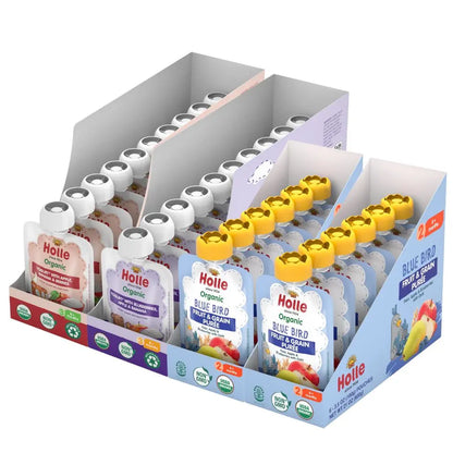 Berries Bundle: Apples, Banana & Berries Yogurt, Blueberries, Apple, Banana Yogurt, and Blue Bird Holle USA