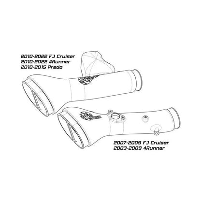 aFe Momentum GT Cold Air Intake System w/ Pro DRY S Filter Toyota FJ Cruiser 07-21 V6-4.0L NP Motorsports