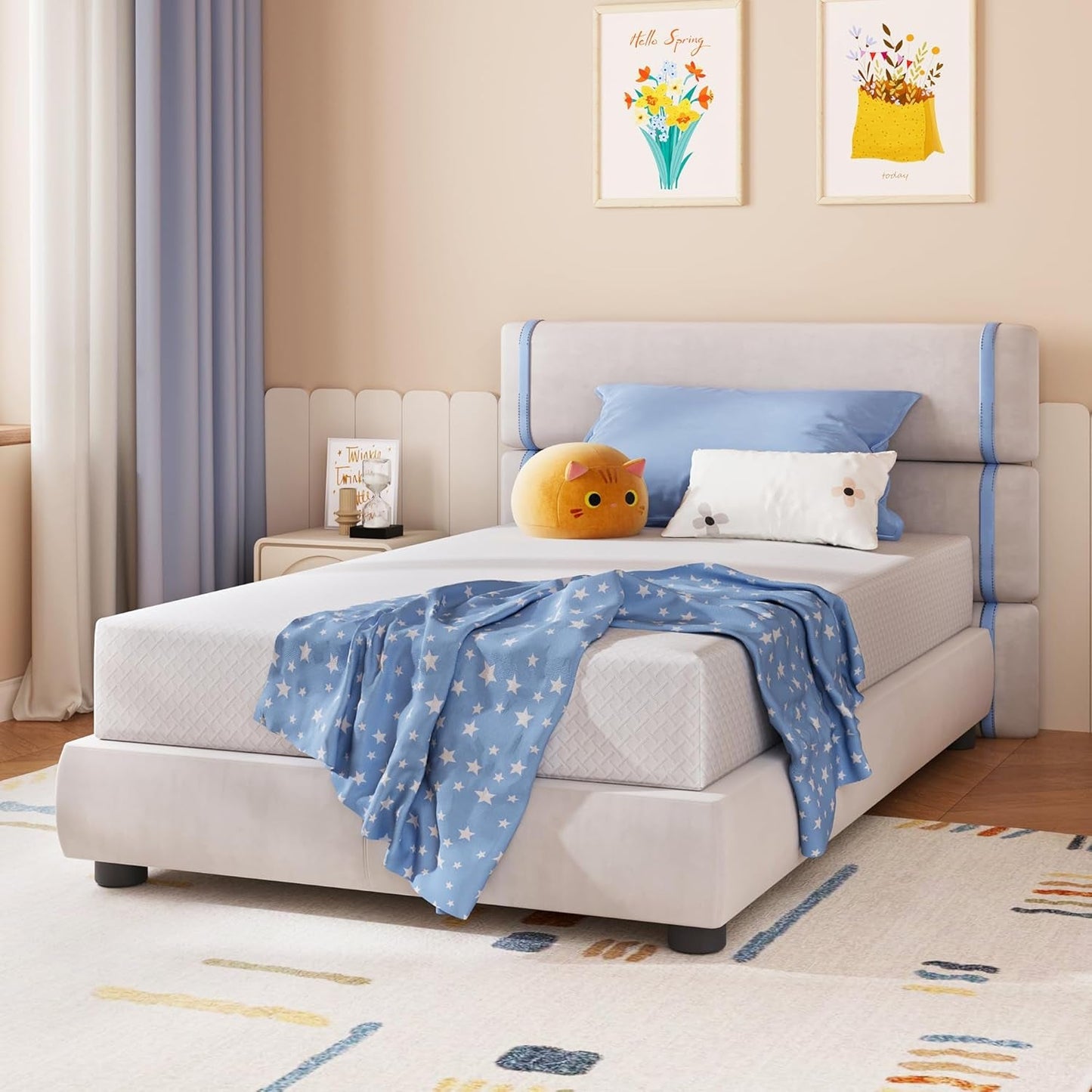 Comfortable 8 Inch Green Tea Memory Foam Mattress