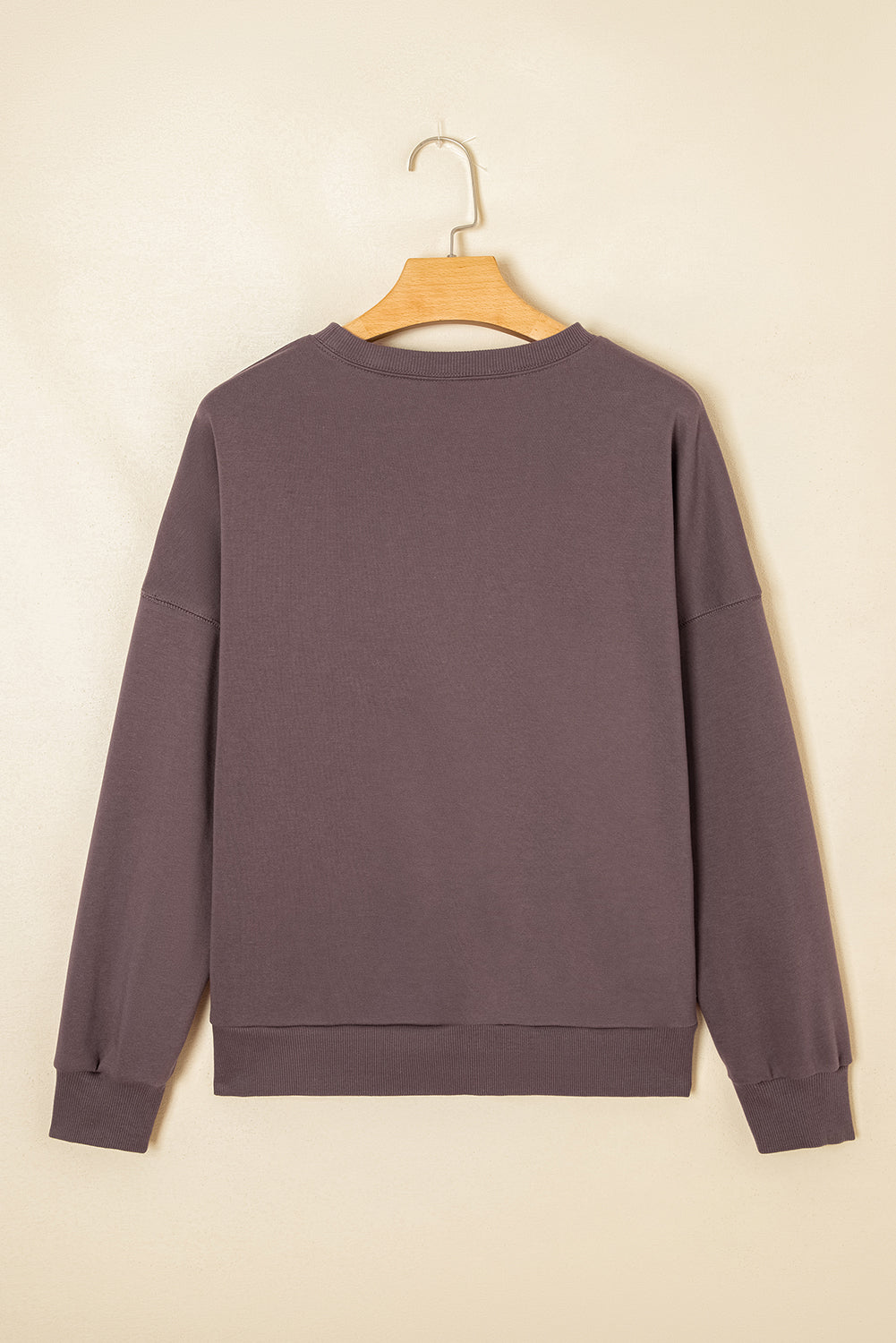 Callie Terry Bow Pattern Drop Shoulder Sweatshirt Threaded Pear