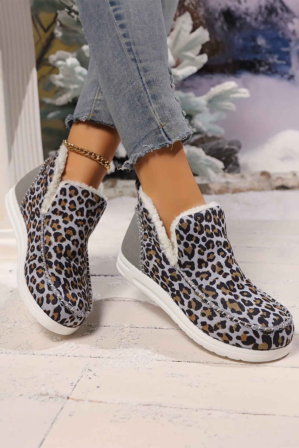 Madison Flat Winter Fur Boots