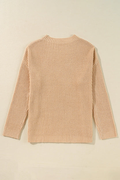 Avery Side Slits Loose Sweater
