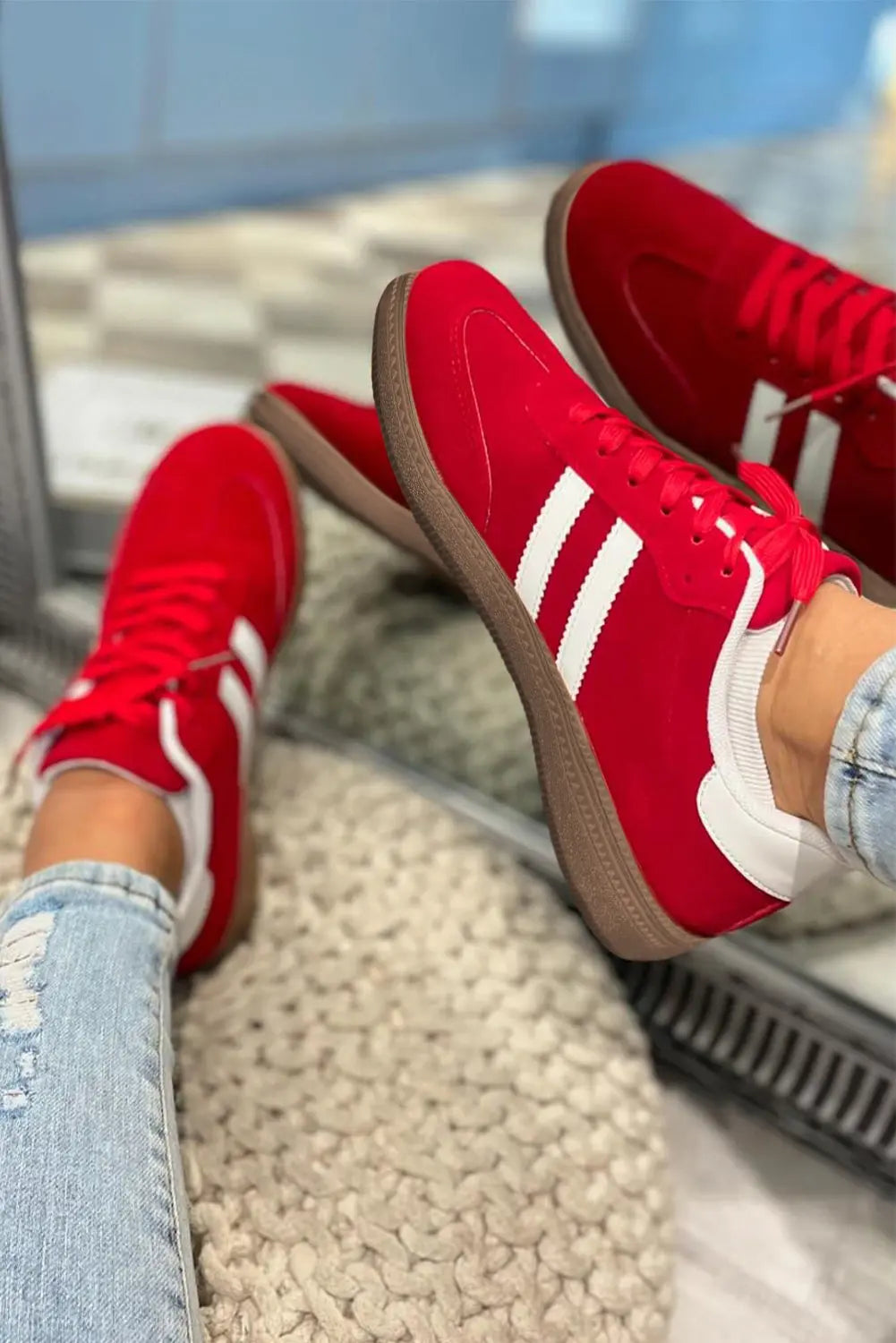 Harper Lace Up Flat Shoes