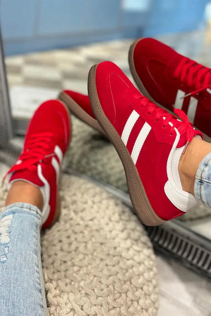 Harper Lace Up Flat Shoes