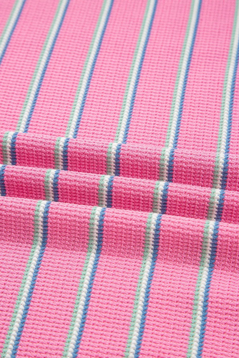 Giana Stripe Textured Knit Long Sleeve Top