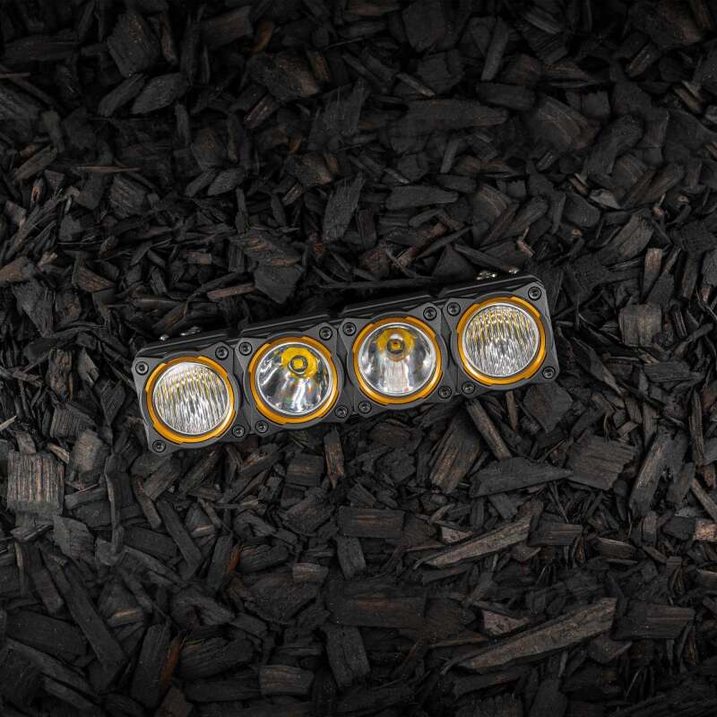 KC HiLiTES FLEX ERA LED Light Bar Bezel Kit for 10in. Segments - Gold Dunes 2 Dezert SXS