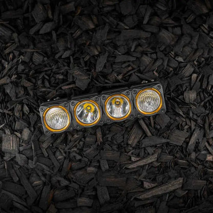 KC HiLiTES FLEX ERA LED Light Bar Bezel Kit for 10in. Segments - Gold Dunes 2 Dezert SXS