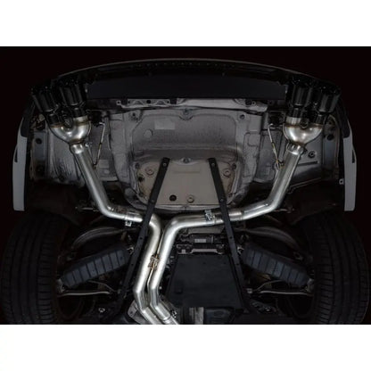 AWE Tuning 19-23 Audi C8 S6/S7 2.9T V6 AWD Track Edition Exhaust - Diamond Black Tips NP Motorsports