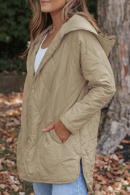 Amelia Snap Hooded Puffer Coat