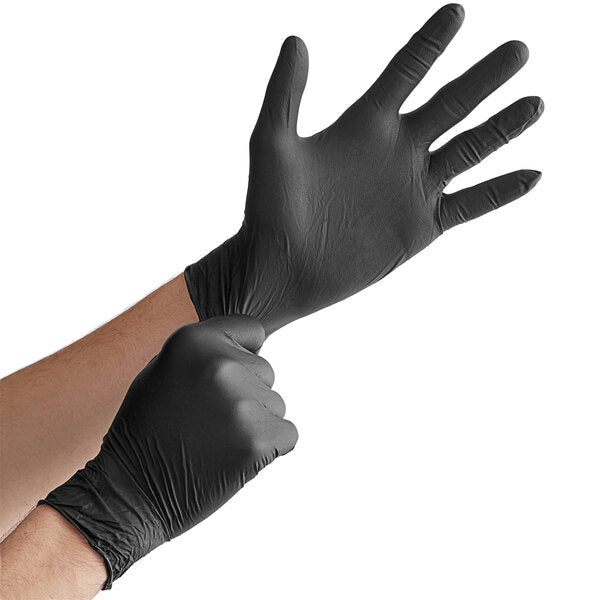 Rubber gloves, nitrile powder free