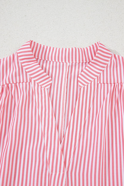 Lucy Stripe Puff Sleeve Blouse