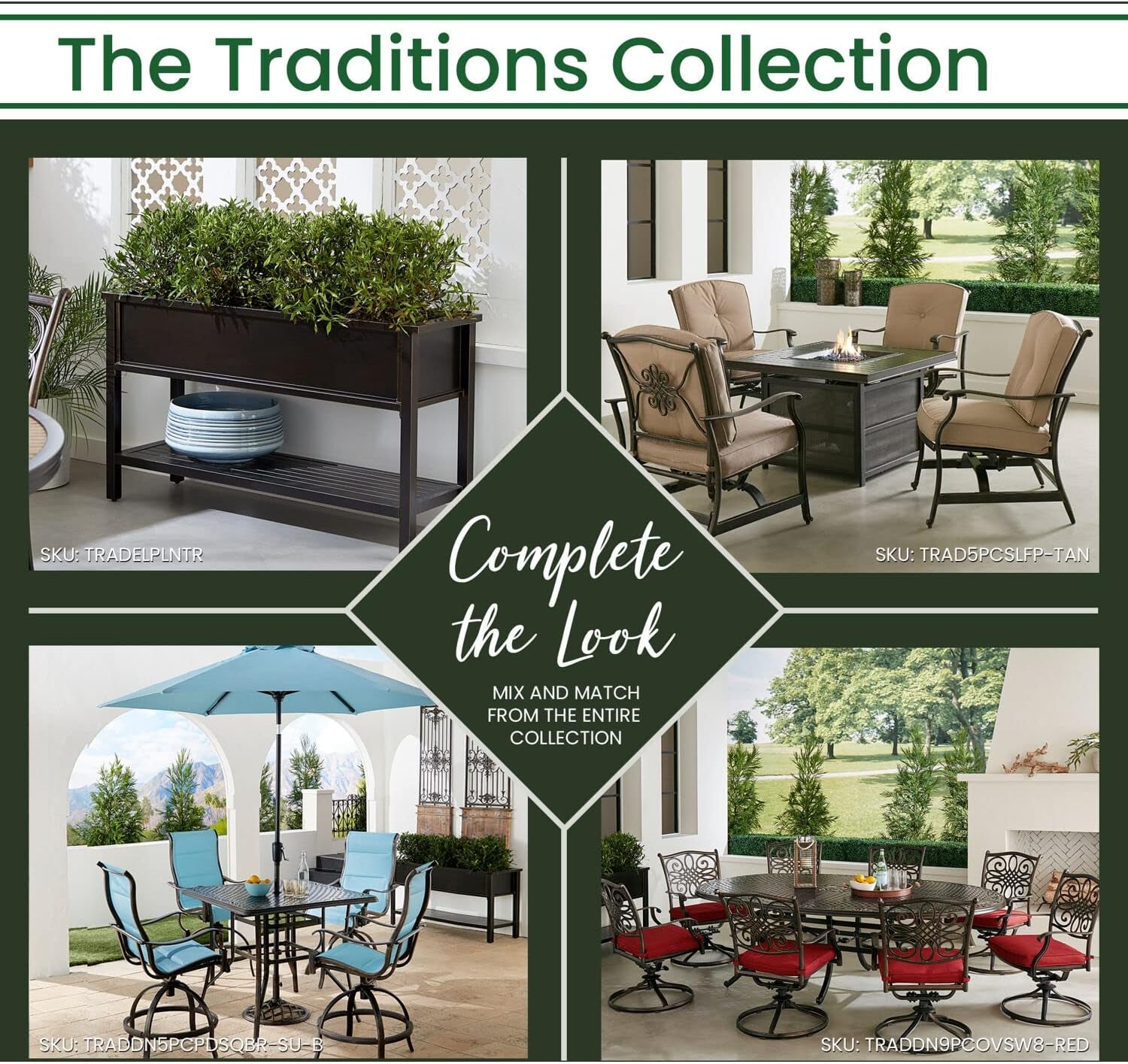 Elegant 50 Inch Outdoor Console Table with Shelves ShipItFurniture