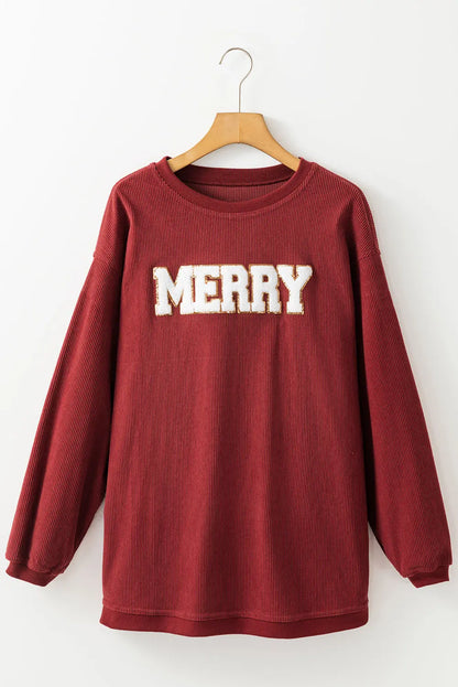 Yazara Graphic Corded Christmas Sweatshirt