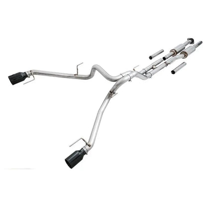 AWE Tuning 2017+ Ford Raptor 0 FG Performance Exhaust System - w/ Diamond Black Tips NP Motorsports