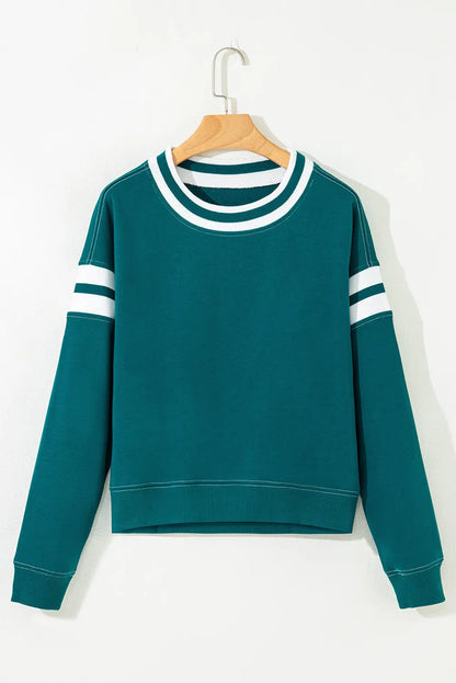 Jadeita Patchwork Drop Shoulder Sweatshirt