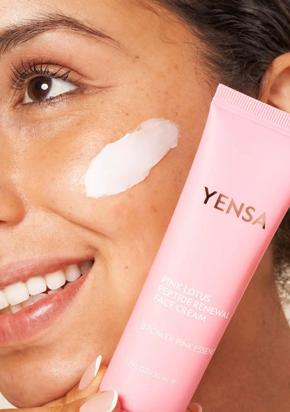 Pink Lotus Peptide Renewal Face Cream YENSA
