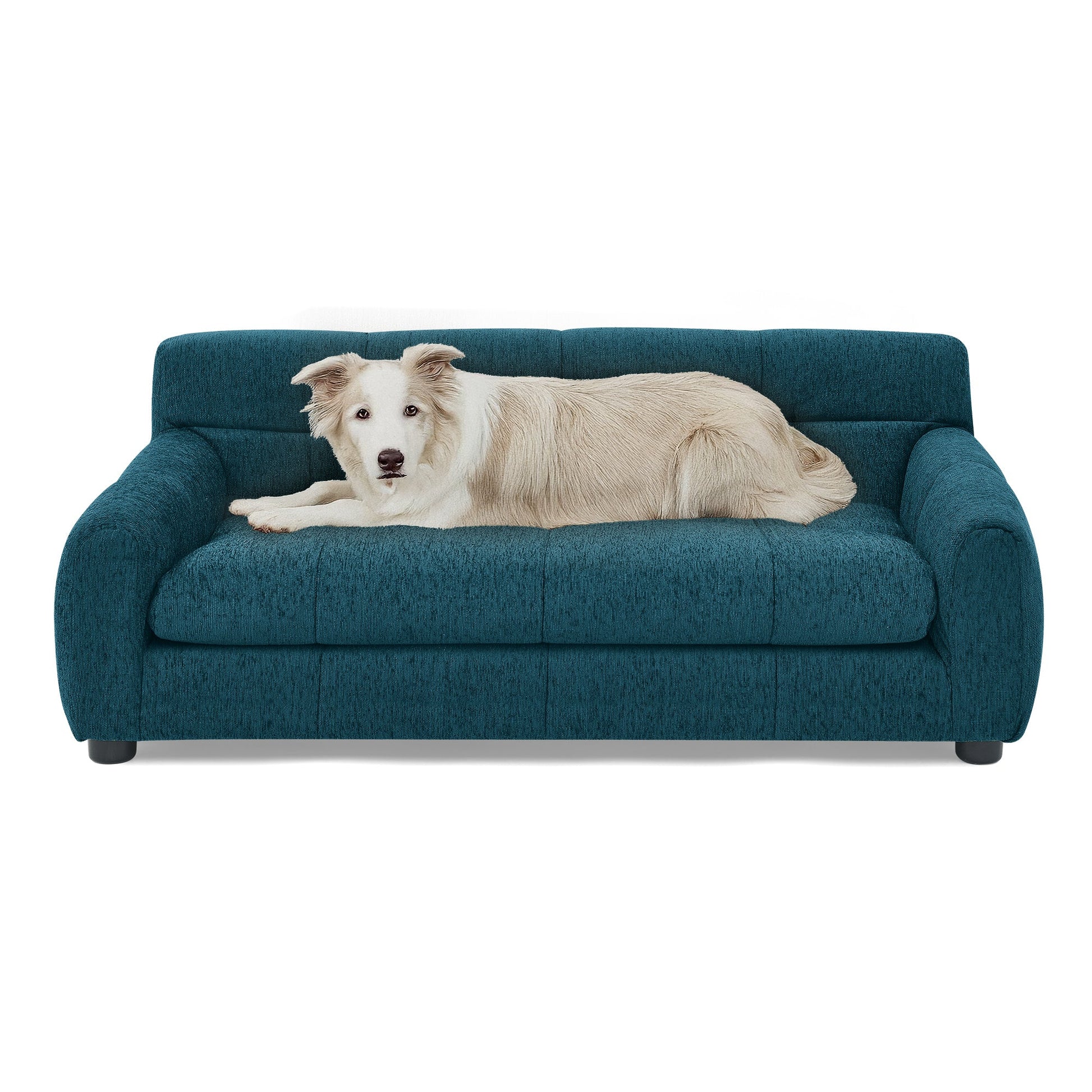 Soft Comfortable Pet Sofa with Backrest and Armrests Sangria Beech