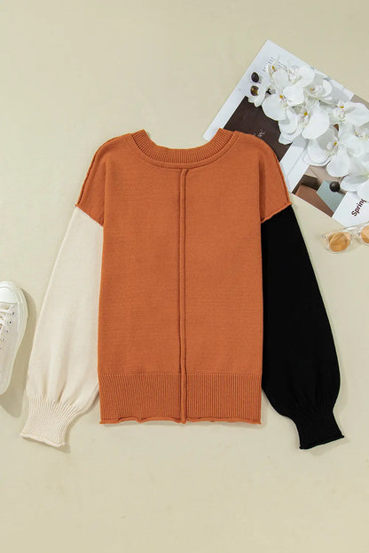 Abigail Edge Bubble Sleeve Sweater