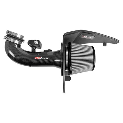 aFe 19-21 GM Trucks 5.3L/6.2L Track Series Carbon Fiber Cold Air Intake System W/ Pro Dry S Filters NP Motorsports