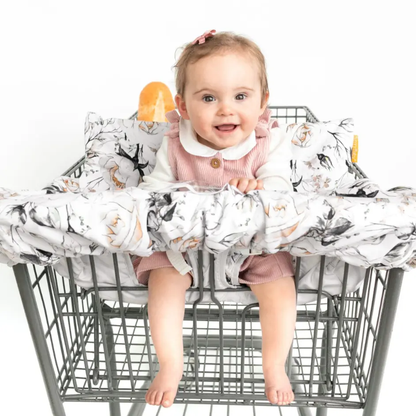 Baby Shopping Cart Cover | Coming Up Roses Beautiful Floral Print - Get it from Bo