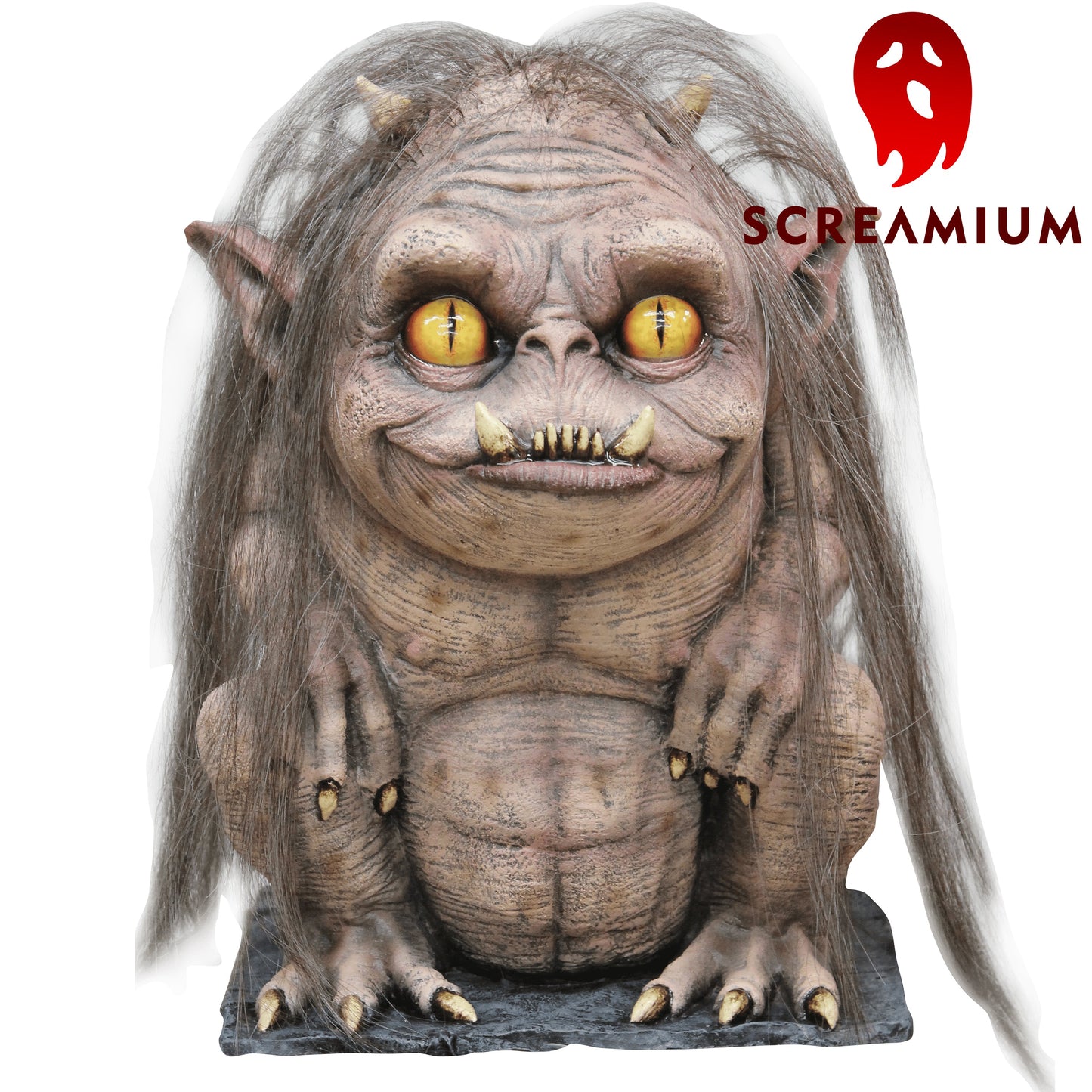 Troglyns RAGAR Prop Scary Gremlin Monster with Stringy Hair Halloween Decoration - Get it from Bo