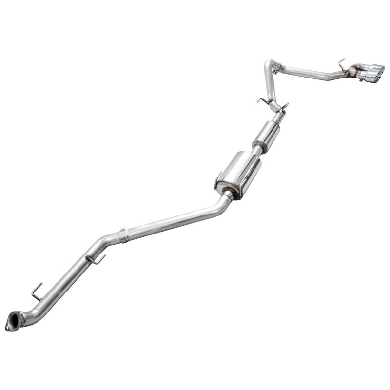 AWE Exhaust - 2024+ Toyota Tacoma Dual Chrome Silver Tips NP Motorsports