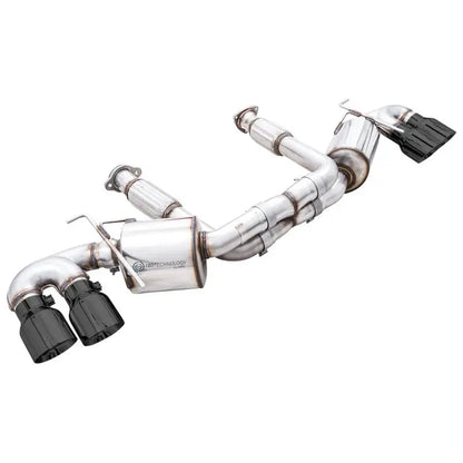 AWE Tuning 2020+ Chevrolet Corvette (C8) Touring Edition Exhaust - Quad Diamond Black Tips NP Motorsports