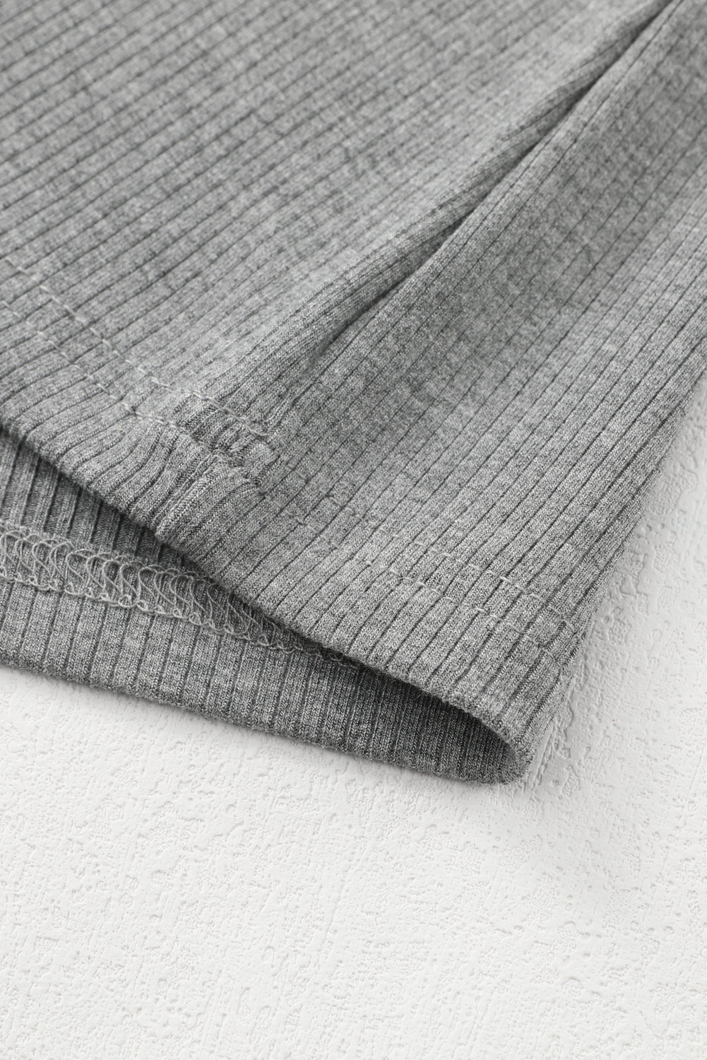 Elizabeth Crewneck Ribbed top Long Sleeve Top