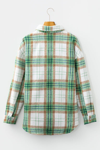 Abigail Plaid Casual Flannel Shacket