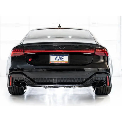 AWE Tuning 21-23 Audi C8 RS6/RS7 SwitchPath Cat-back Exhaust - Diamond Black Tips NP Motorsports