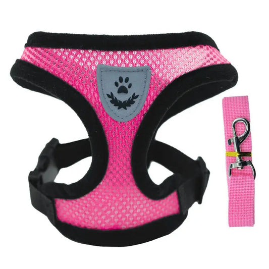 New style dog walking and cat chest strap outdoor traction rope explosion-proof and breathable chest back pet supplies