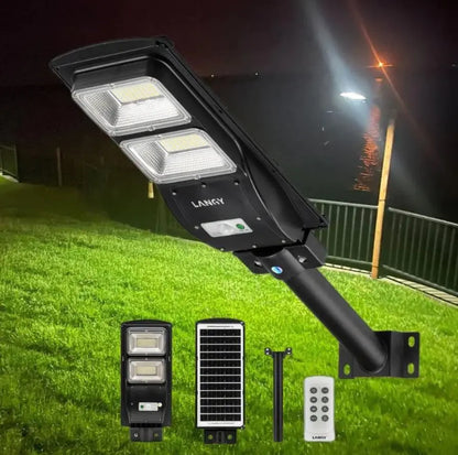 4 PACK 60W solar street light 6000 lumens Langy Solar Lights