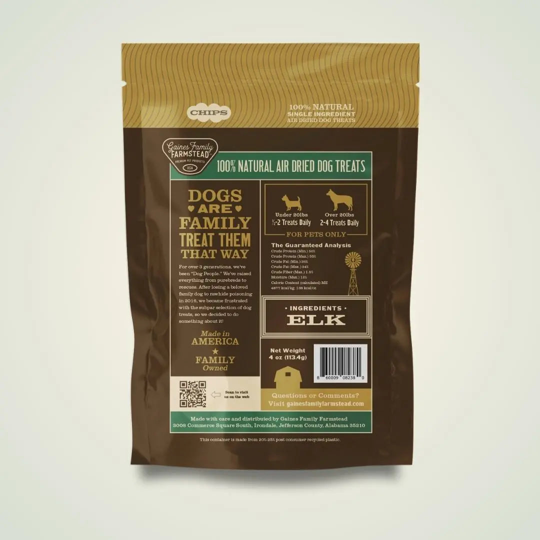 Elk Chips Gaines Family Farmstead