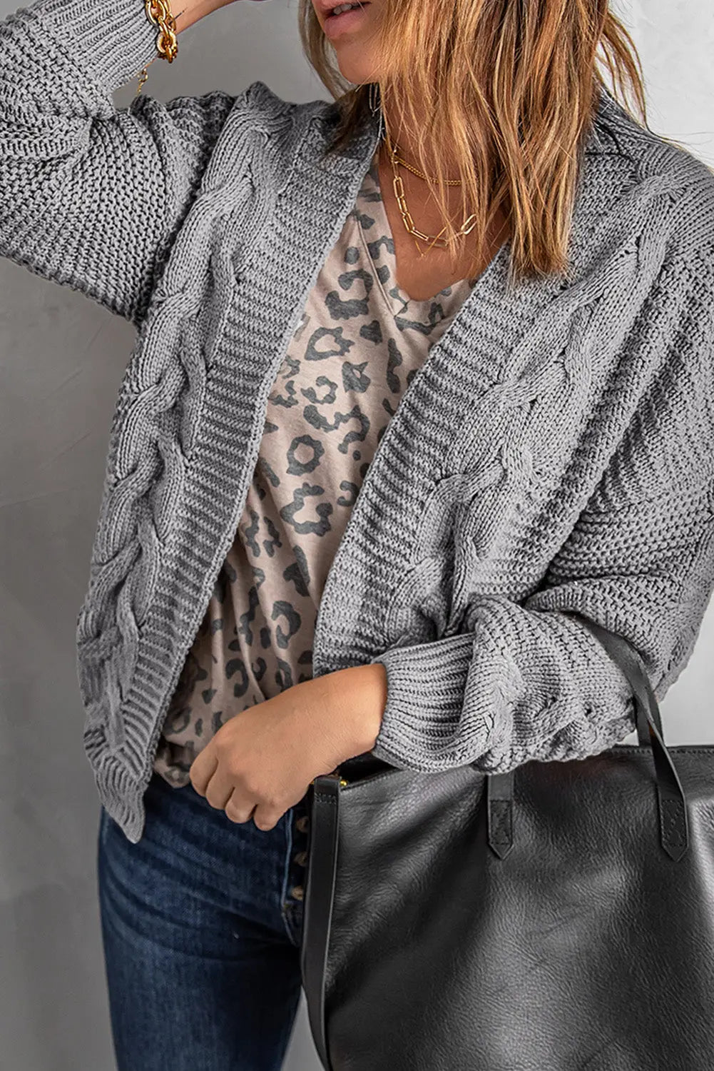 Lyralara Long Sleeve Knit Cardigan