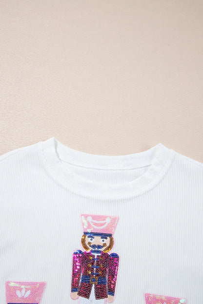 Aria Christmas Fashion Corded Sweatshirt