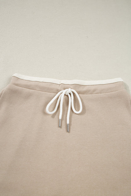 Valerie Cropped Pullover Drawstring Skirt Set