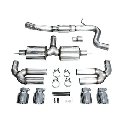 AWE 22-24 Audi 8Y S3 Touring Edition Exhaust - Chrome Silver Tips NP Motorsports