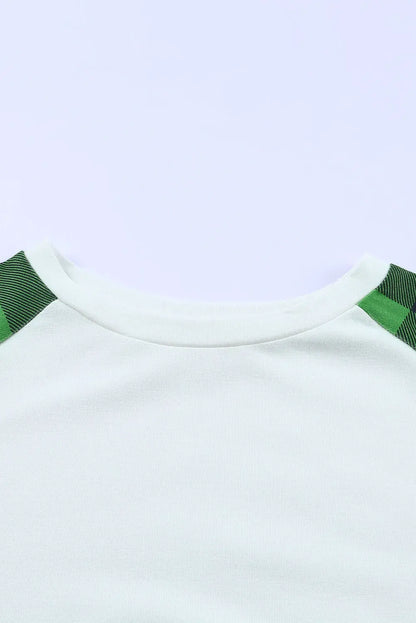 Aria Plaid Long Sleeve Sweatshirt