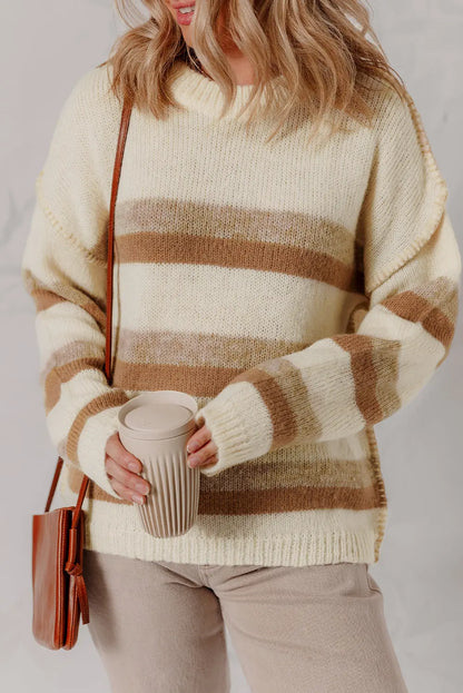 Elizabeth Shoulder Knit Baggy Sweater