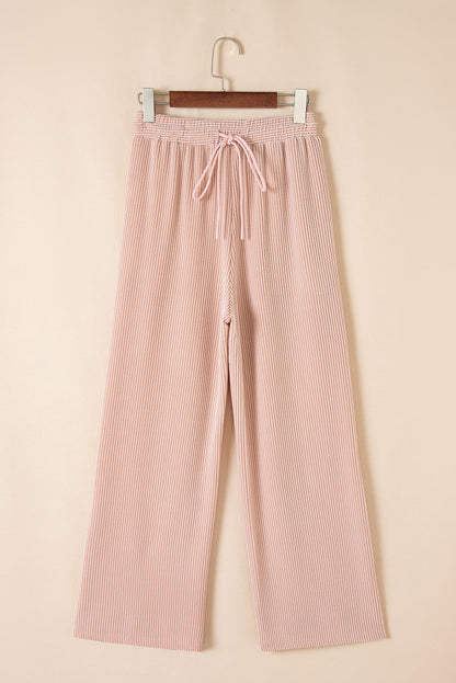 Leilany Corded Knit Short Sleeve Set