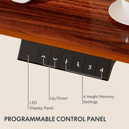Electric Height Adjustable Standing Desk 48x24 Home Office ShipItFurniture