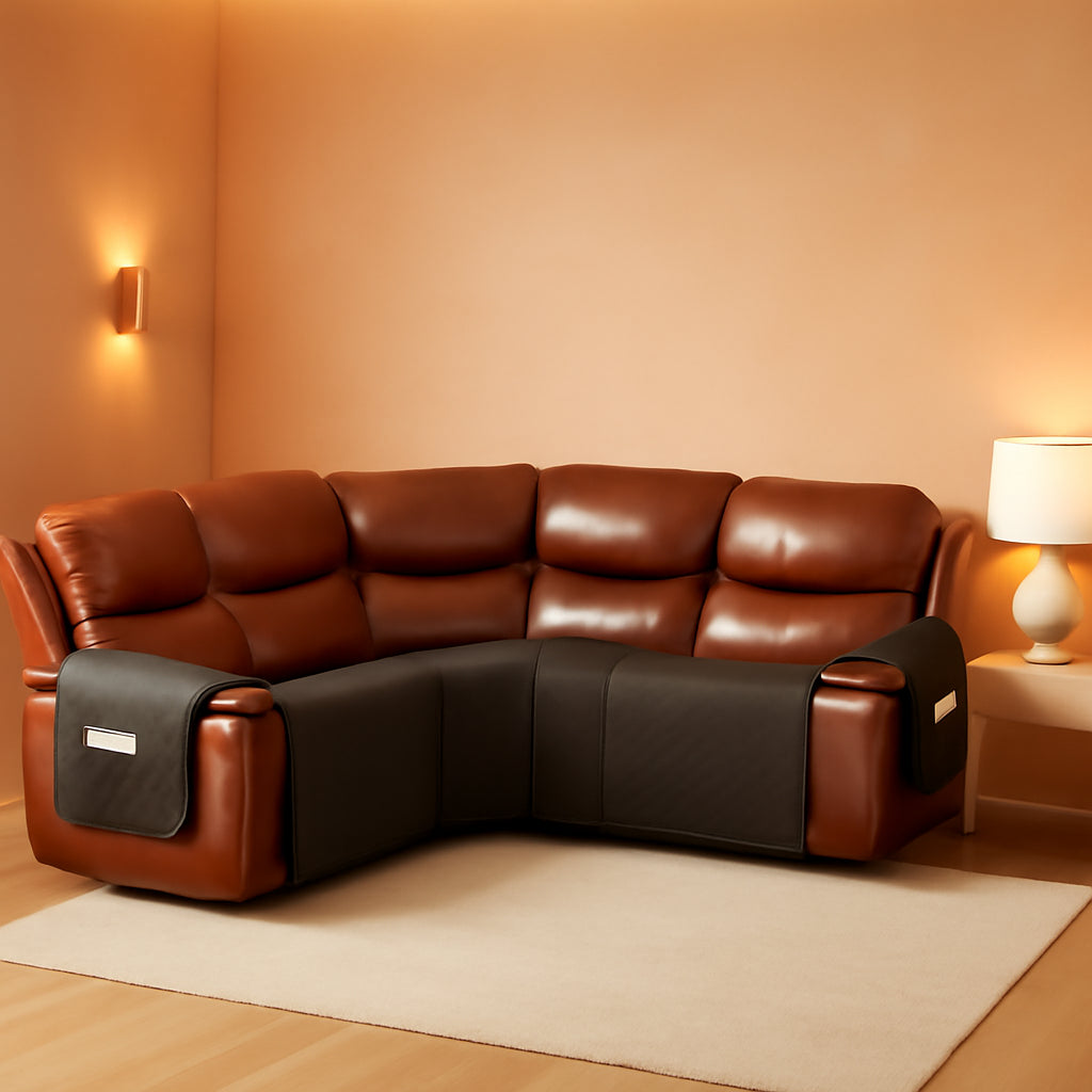 Extra Large Waterproof Recliner Sectional Cover Chocolate ShipItFurniture