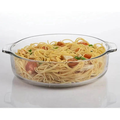 3-Quart Glass Bakeware Casserole Dish Dutch Oven with Oven-Safe Glass Lid - Get it from Bo